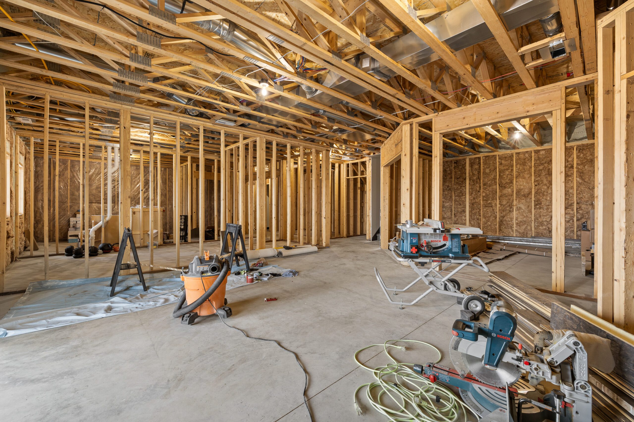 Residential house in construction